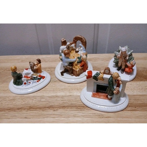 Sebastian Miniatures Other - Sebastian Miniatures Christmas Themes Lot Of 4 Collectors Christmas Series
